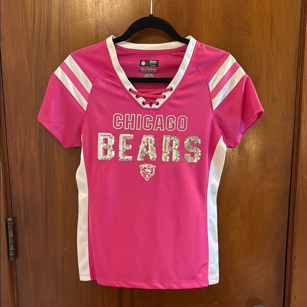Pink Chicago Bears T-Shirt